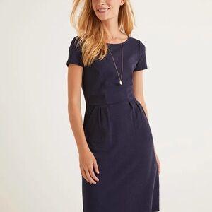 NWT Boden Phoebe Black Cotton Dress -6 Tall